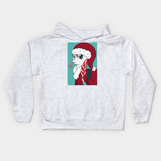 Candy Cane Kids Hoodie by CloudyGlow